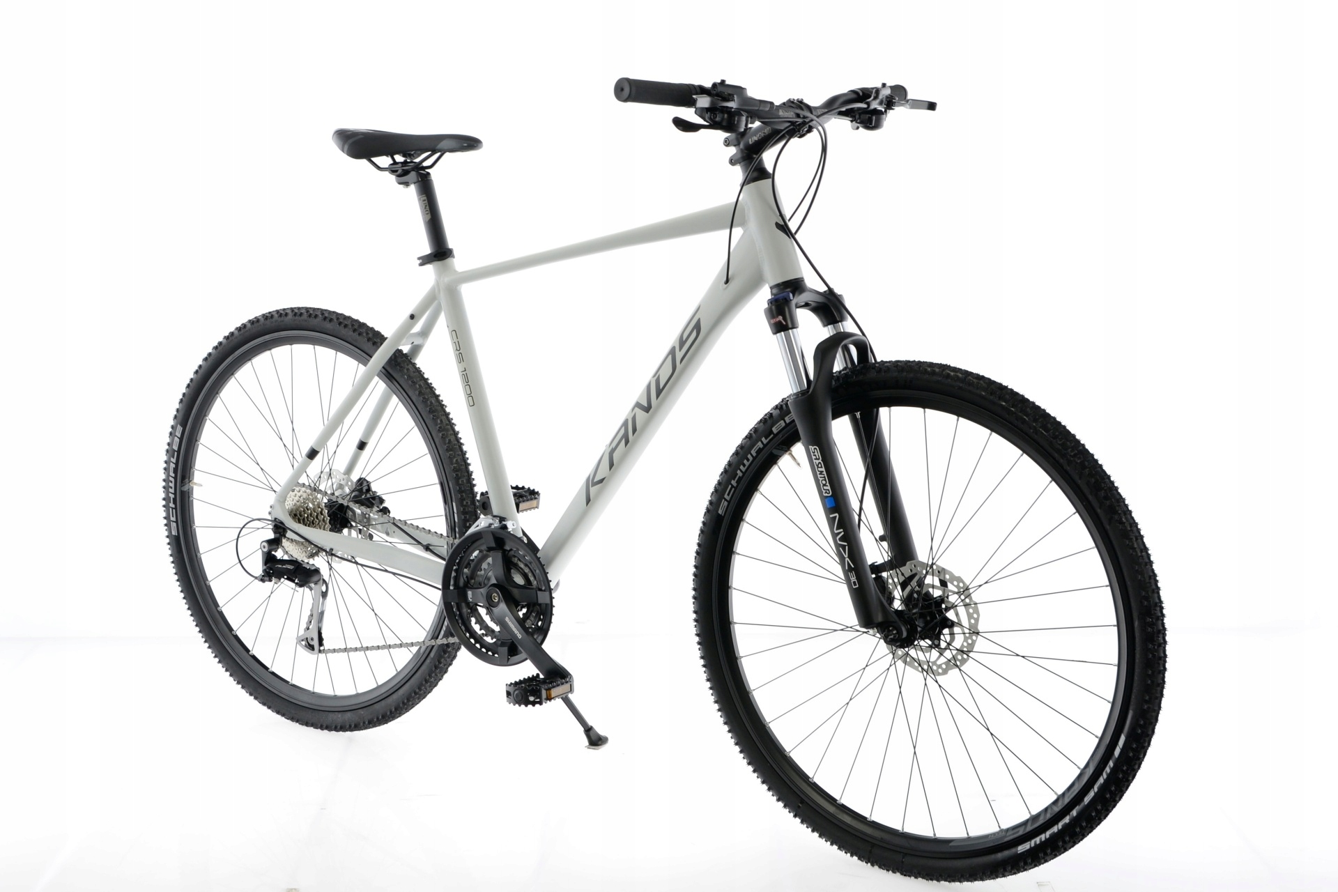 Rower crossowy 28″ Kands Crs 1200 Alivio M19" szary mat- Hydraulika