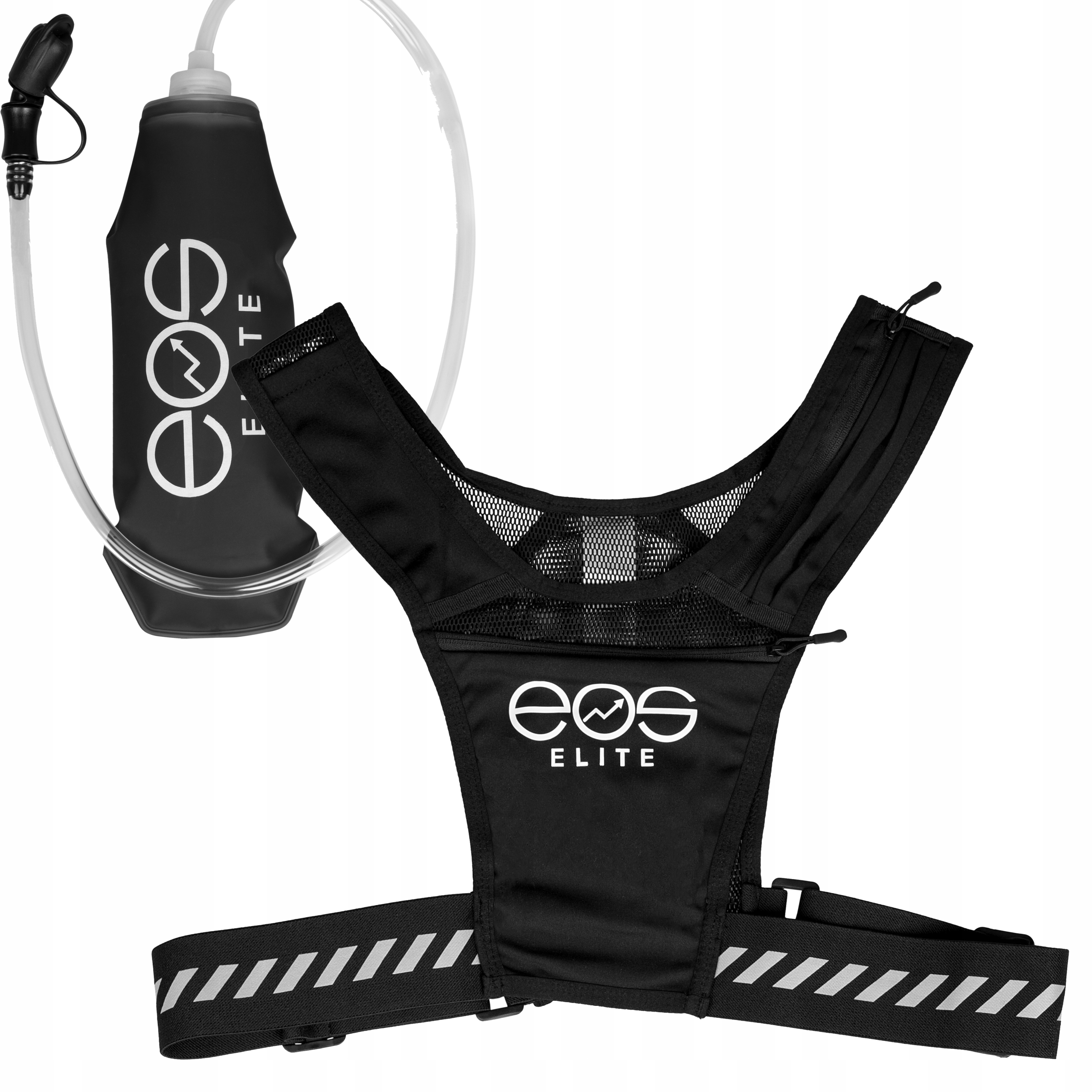 Bublifuk Pro Běžce 700 ML Reflexní Vesta S Prémiovými Kapsami