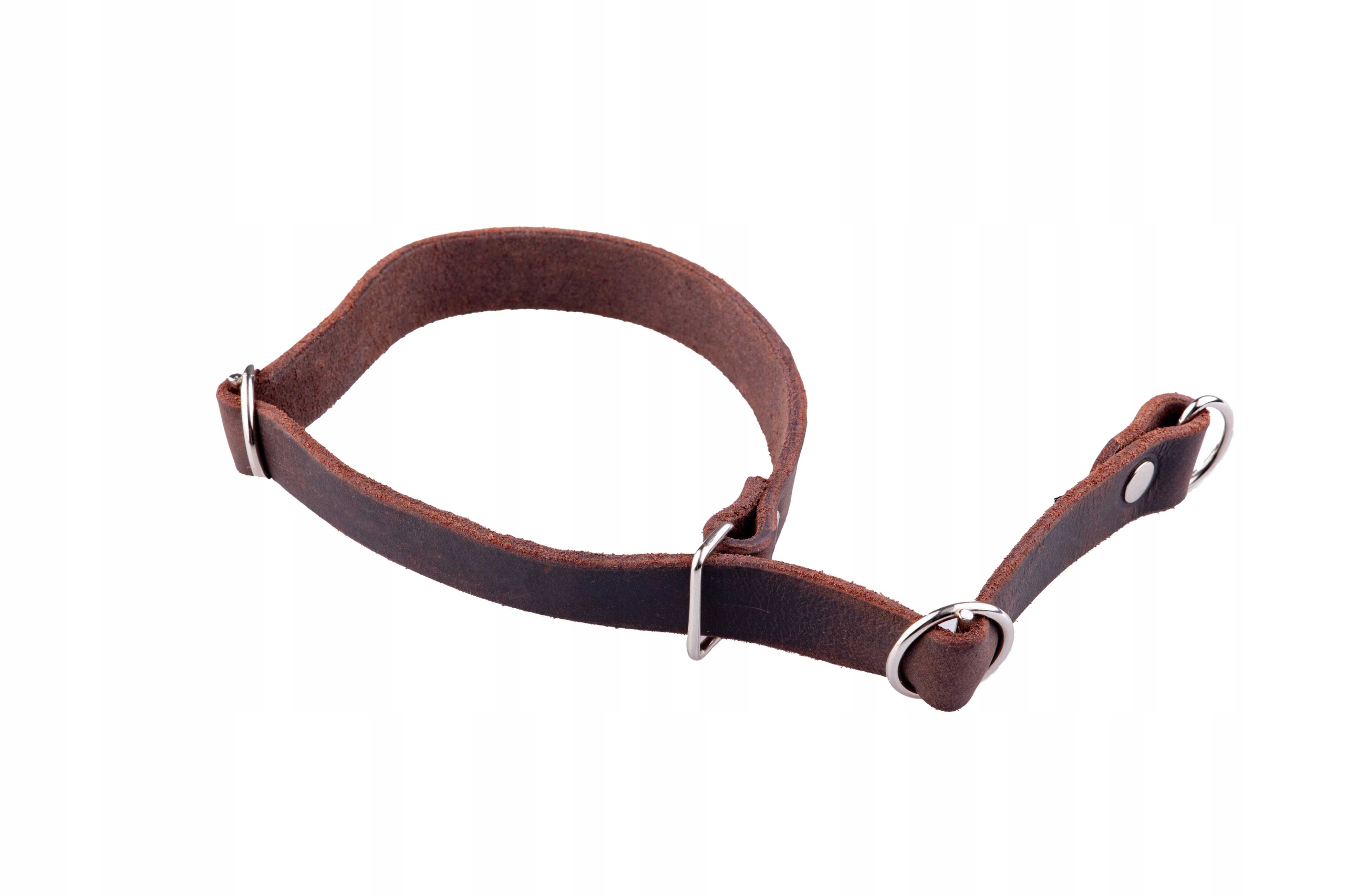 Levně Polostahovací kožený obojek tlumivka 70 cm