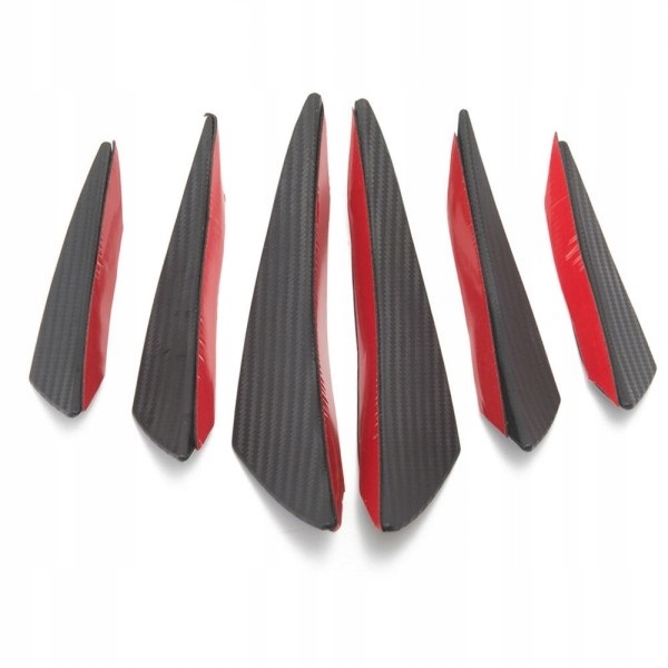 Candarsy lotki aerodynamiczne do zderzaka 6szt