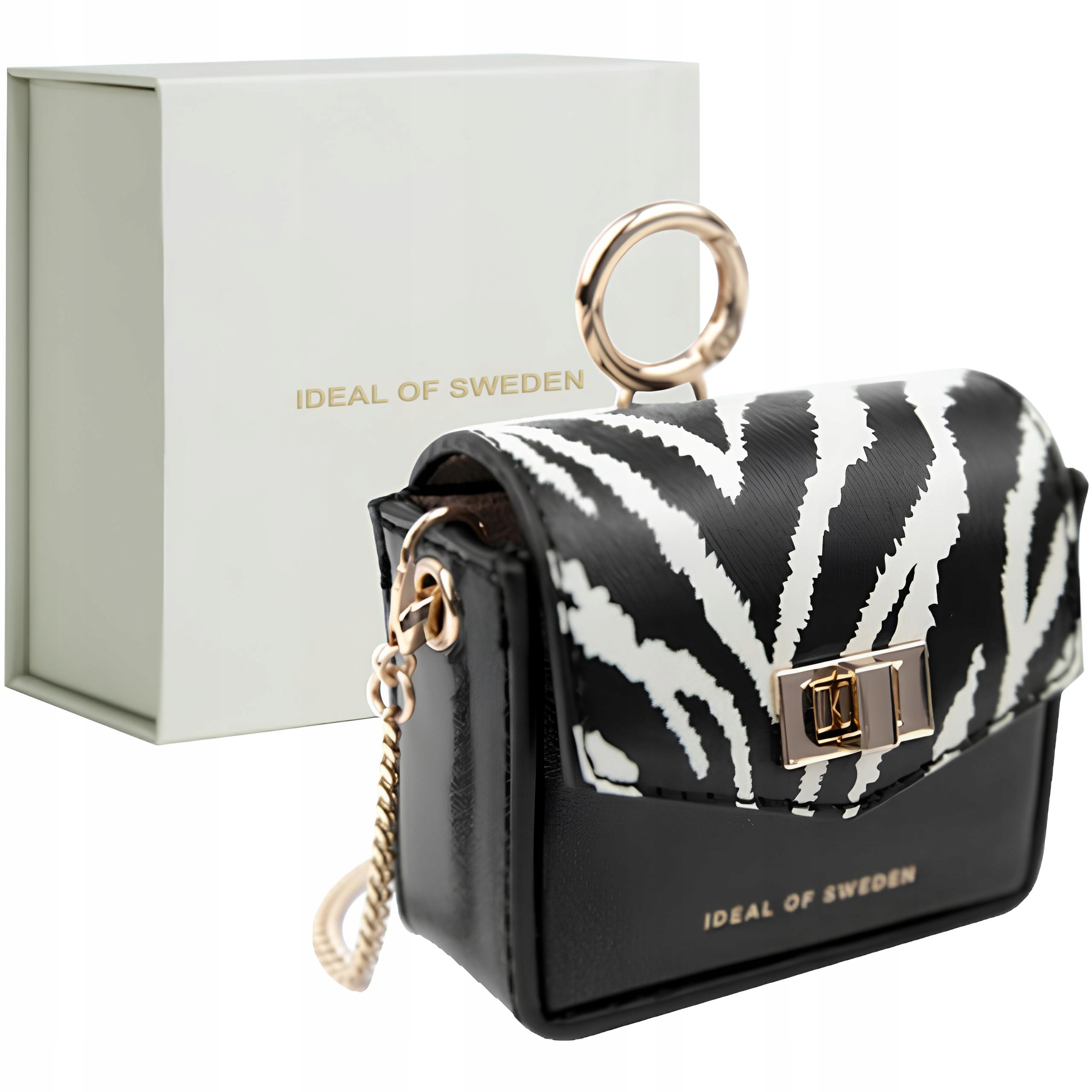 Pouzdro na sluchátka Ideal Of Sweden pro Airpods Bag Zebra, pouzdro 2v1