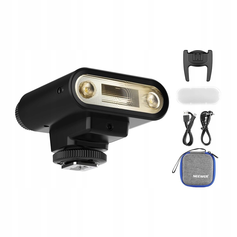 Neewer Z160 Retro 22Ws blesková lampa GN14 Usb-c LCD Difuzér Hot Shoe Pro X