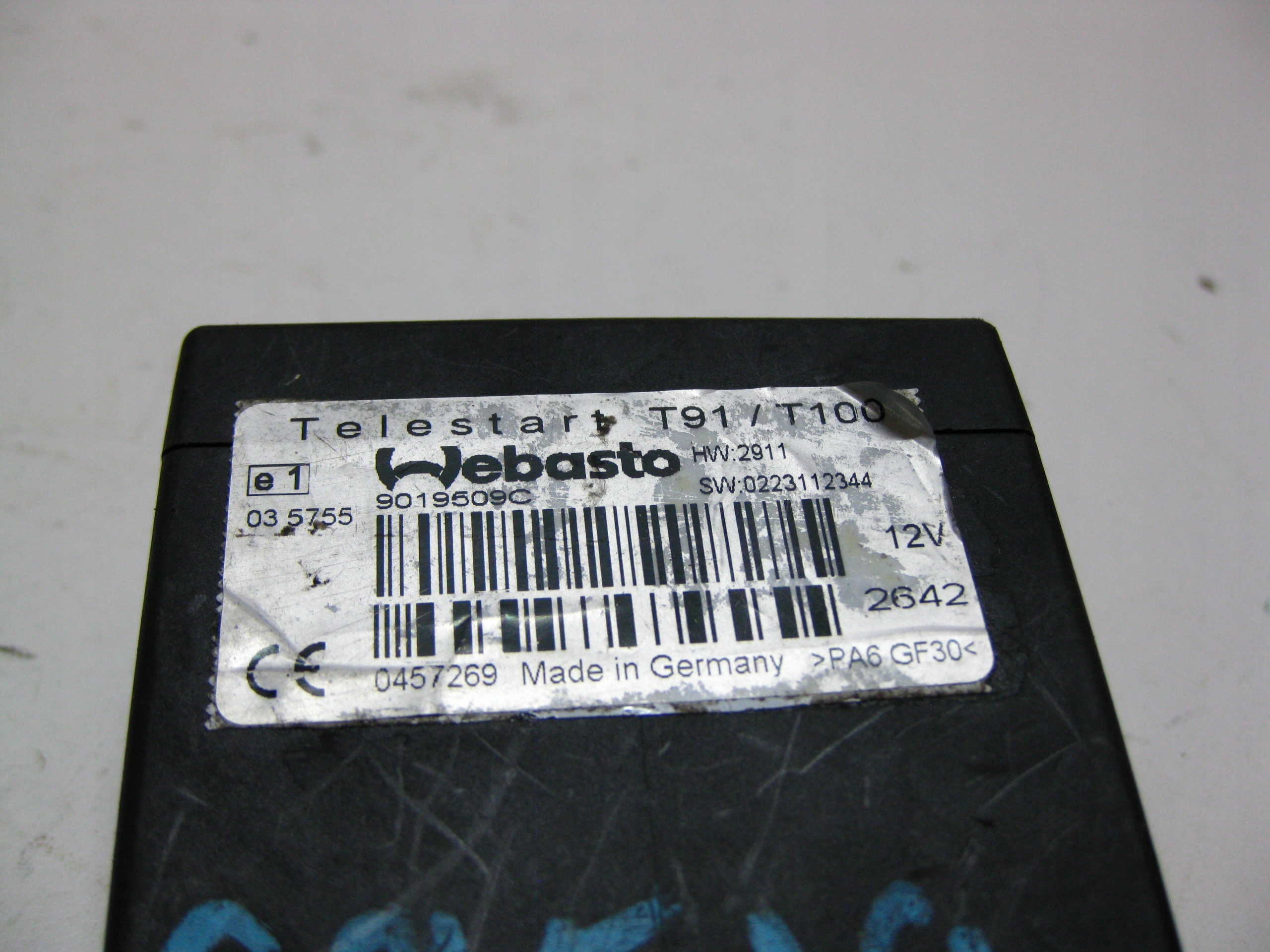 VW GOLF V 2011R. module control unit OGRZEWANIA WEBASTO 9019509C