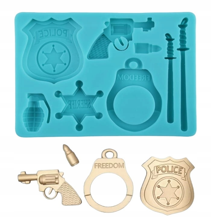 Levně Silikonová forma na fondán Policie (Policie)