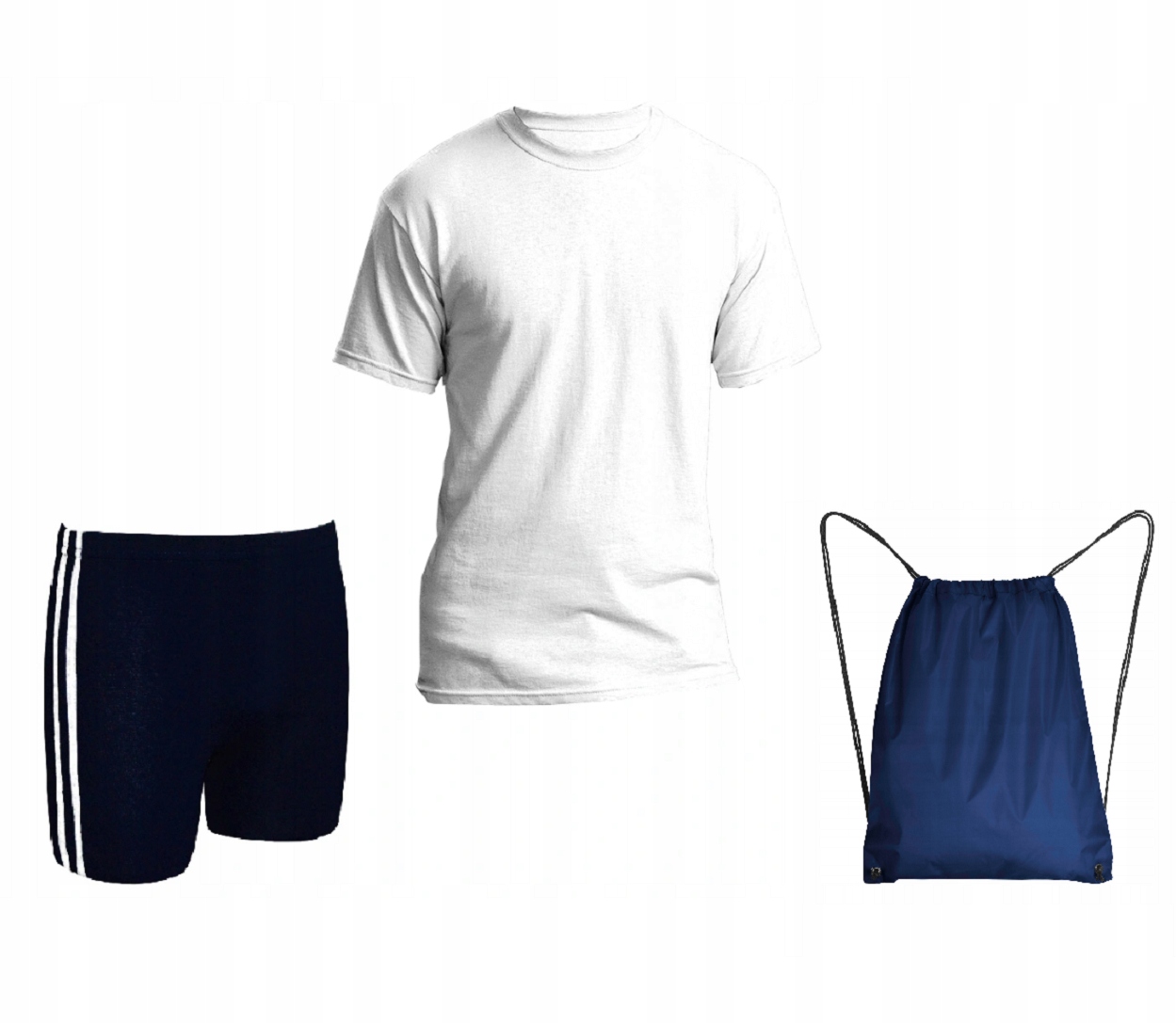 

Strój gimnastyczny wf t-shirt getry 152 + Worek