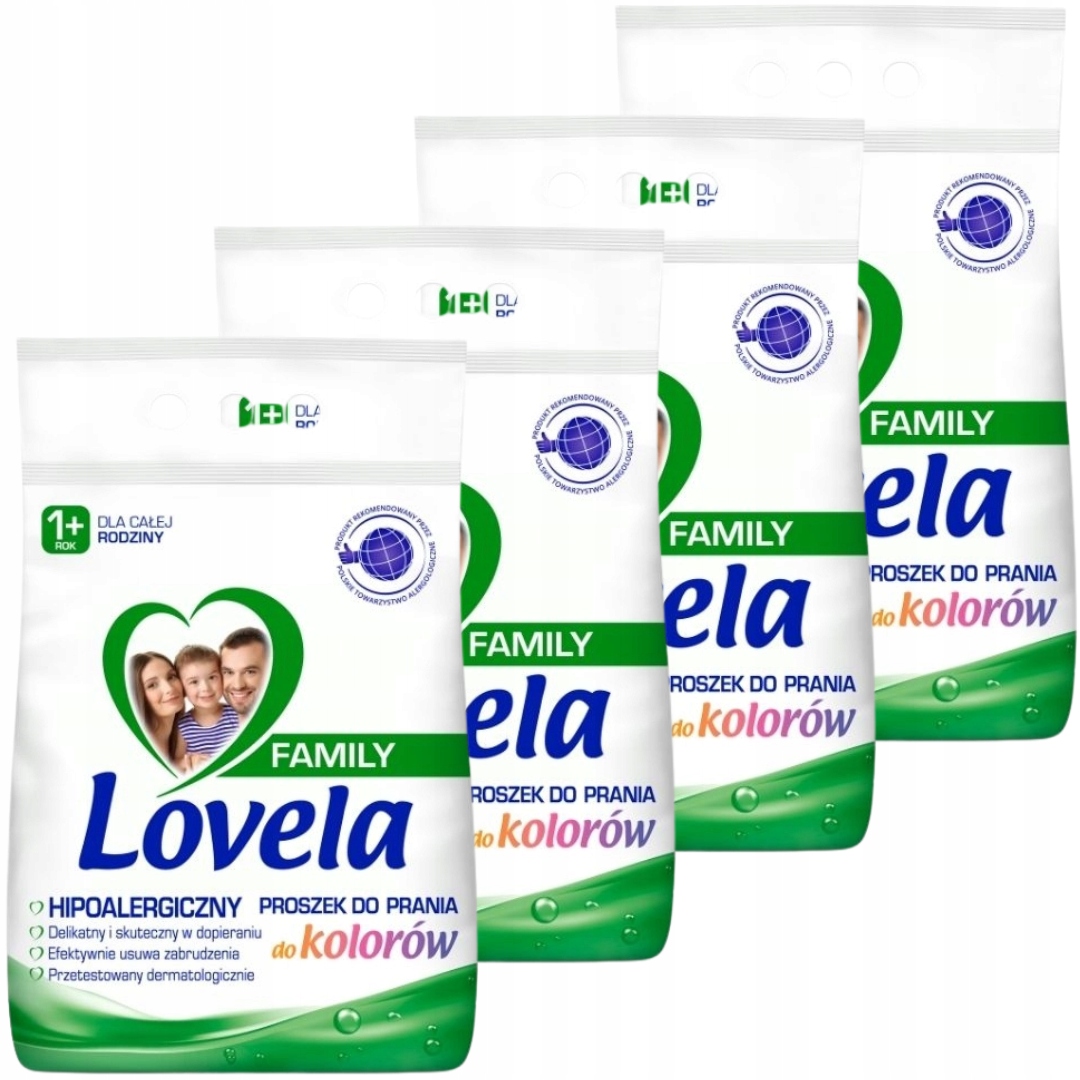 Levně Lovela Family Prášek pro barvy 4x2,1kg (112 pr)
