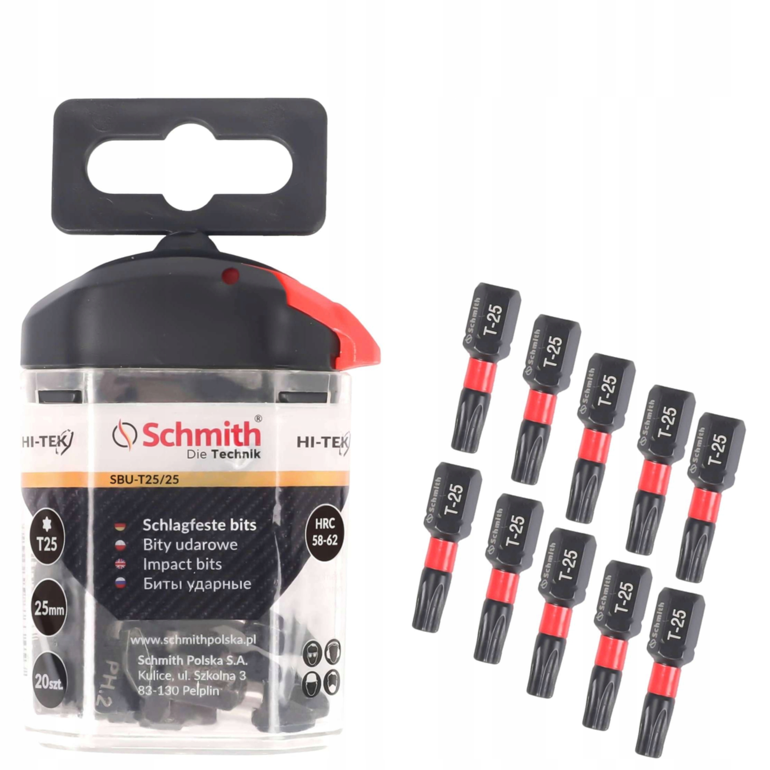 

Bity Udarowe T30 25MM 20SZT. -linia Hi-tek Schmith