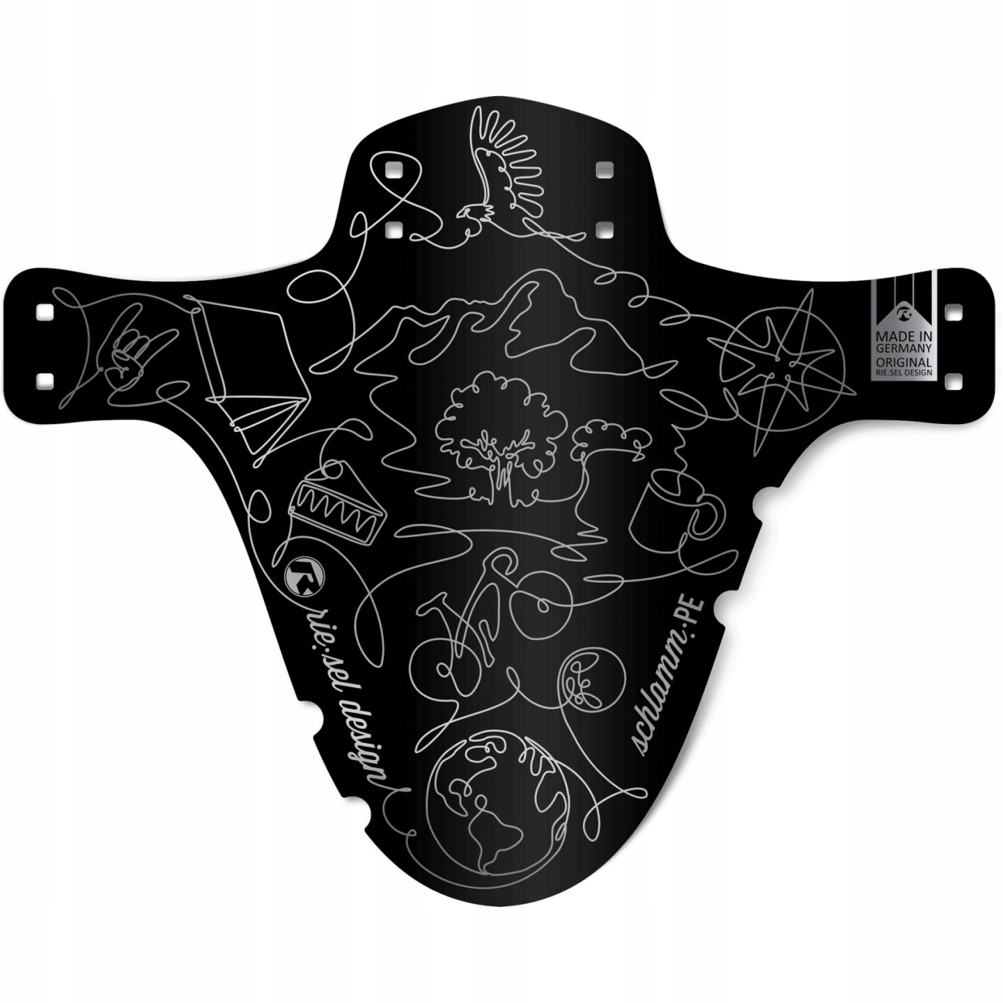 Błotnik Rowerowy Przedni Riesel Design Mudguard Schlamm:pe Journey FE-S095