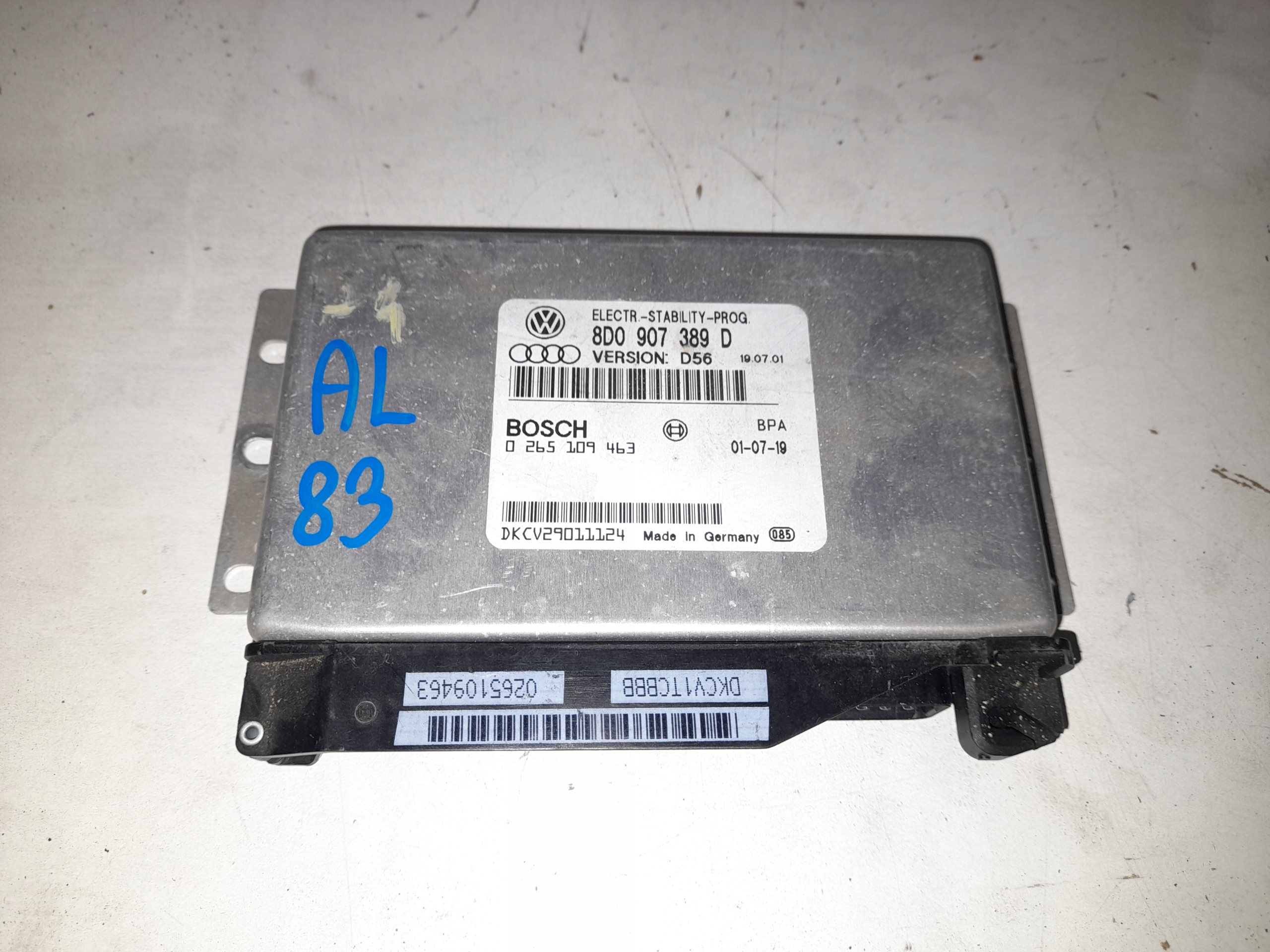 control unit ESP VW PASSAT B5 LIFT FL 8D0907389D