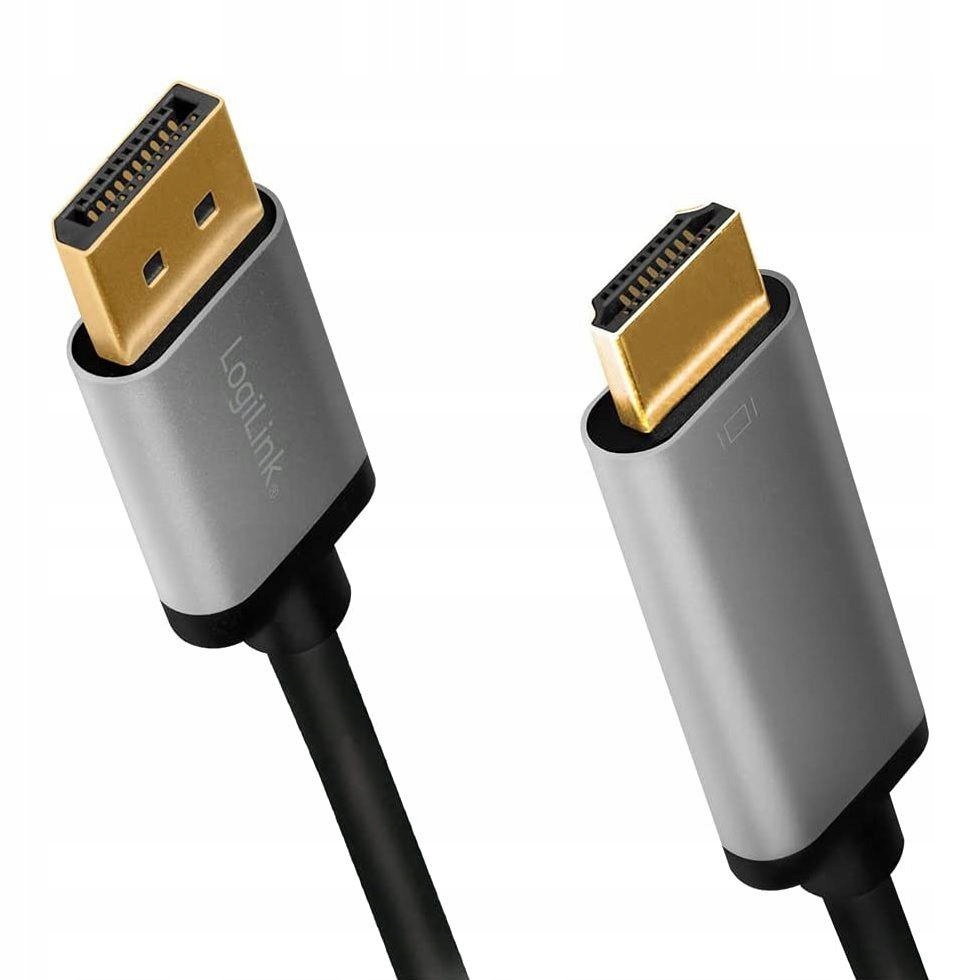 Kabel LogiLink CDA0107 DisplayPort - HDMI 2 m-zwrot