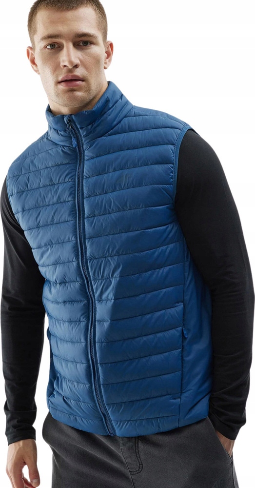 Pánská vesta 4F M062 Denim 4FAW23TVESM0 r XL