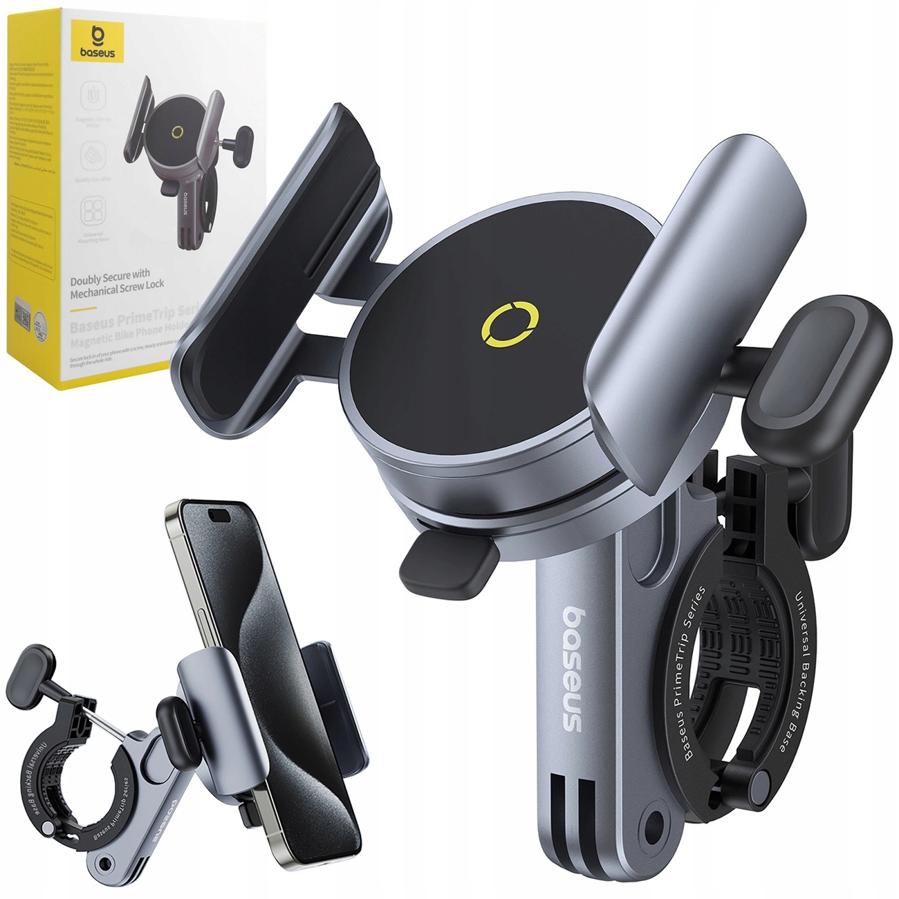 Kovový Stabilní Držák S Blokádou Na Kolo Pro Koloběžku, Skútr, Odnímatelný