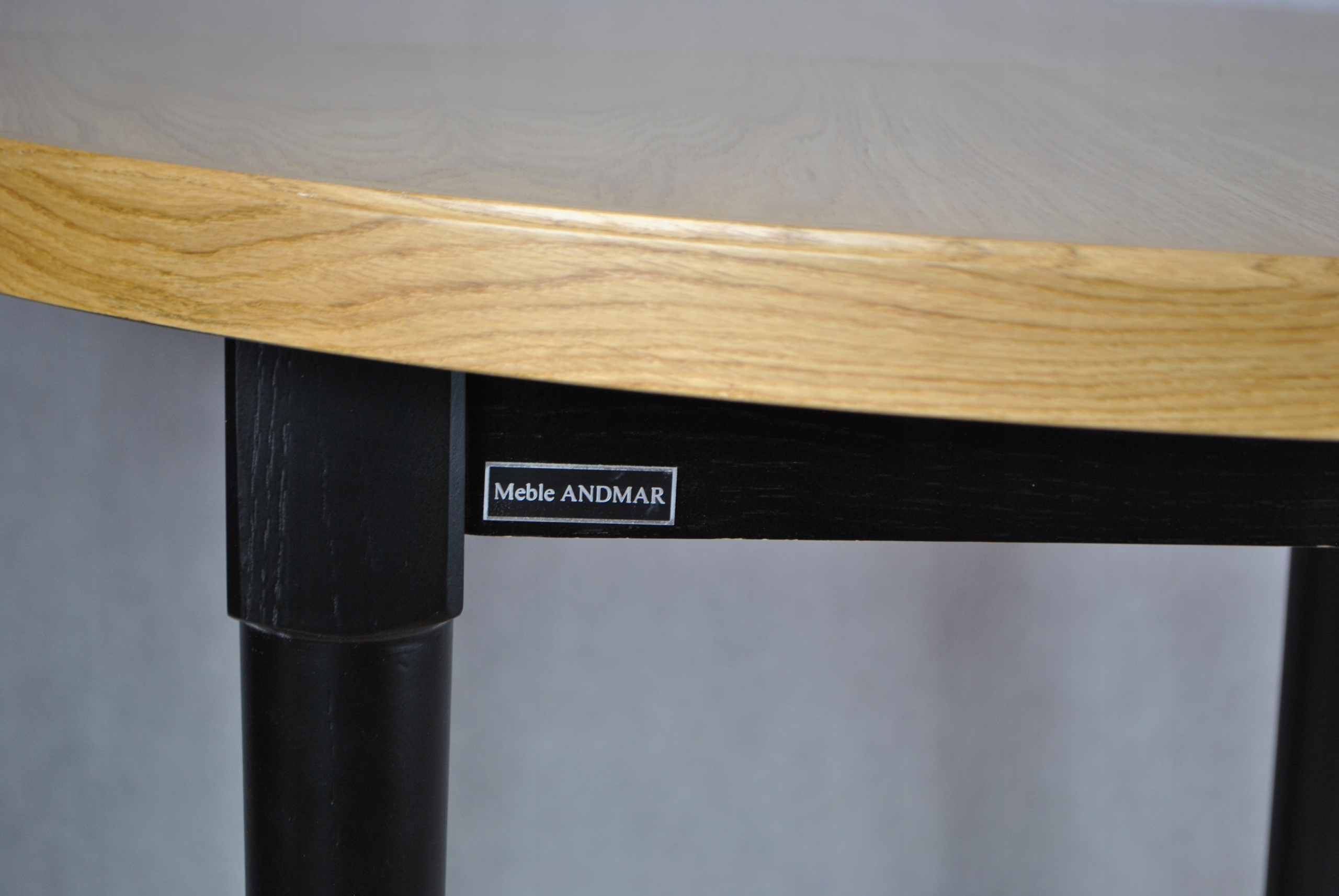 STÓŁ DĘBOWY OKRĄGŁY ROZKŁADANY 100/250 SALON JADALNIA KUCHNIA Grubość blatu 4 cm