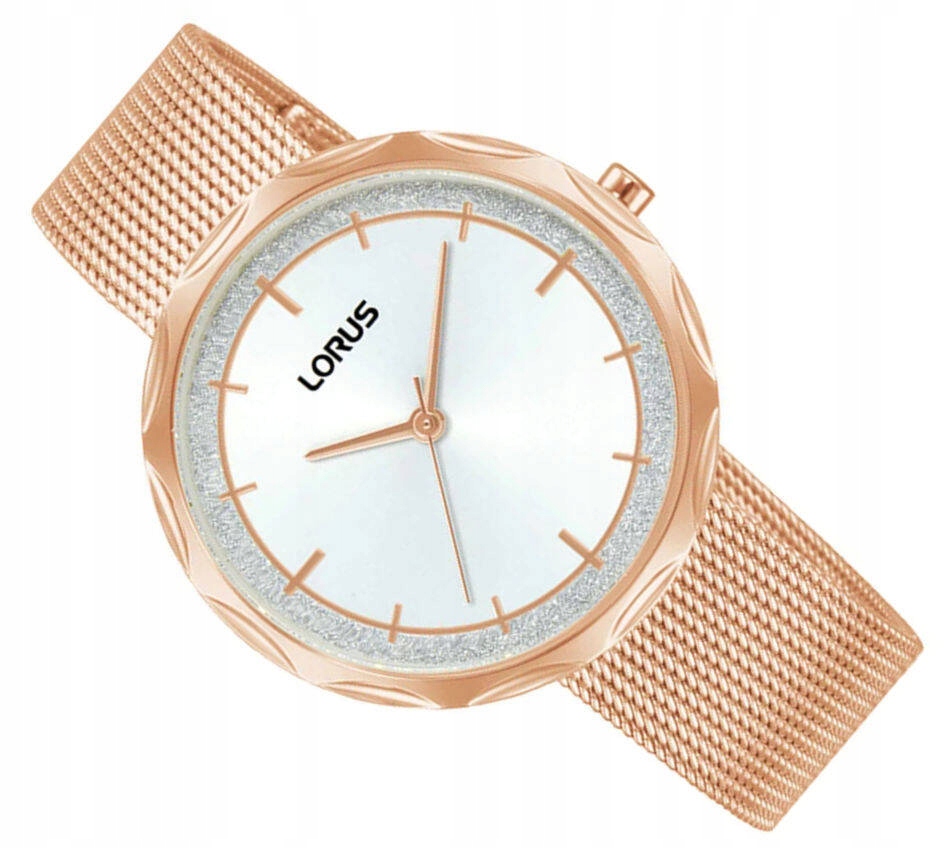 Dámské Hodinky Lorus Fashion RG242WX9 Vodotěsné 50 M Mesh Rose Gold