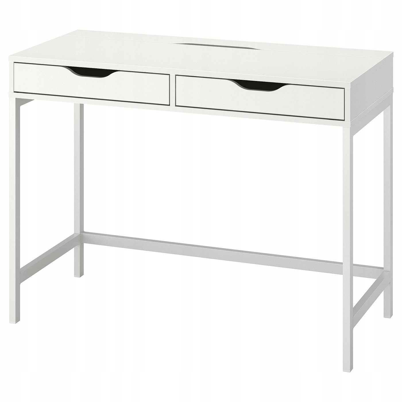 Biurko Alex Białe 100x48 cm z schowkiem na kable