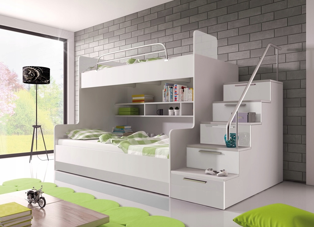 ŁÓŻKO PIĘTROWE RAJ 2 / 7 KOLORÓW POŁYSK