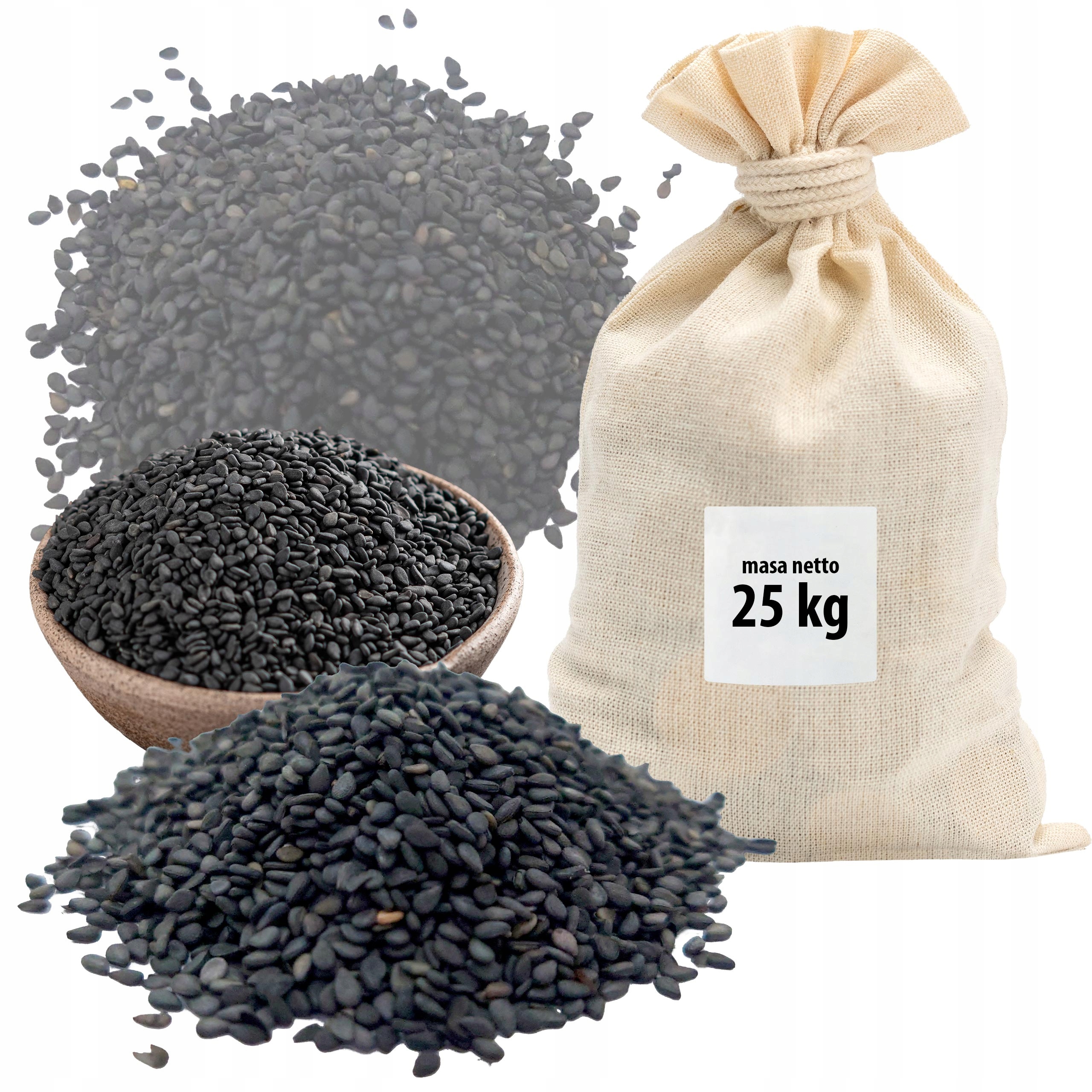 Sezam Černý Loupaný 25 Kg Sáček Velkoobchod