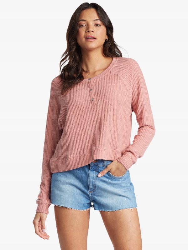 RoxyTake It Home Pohodlný svetr s vaflovým vzorem pro ženy velikost S