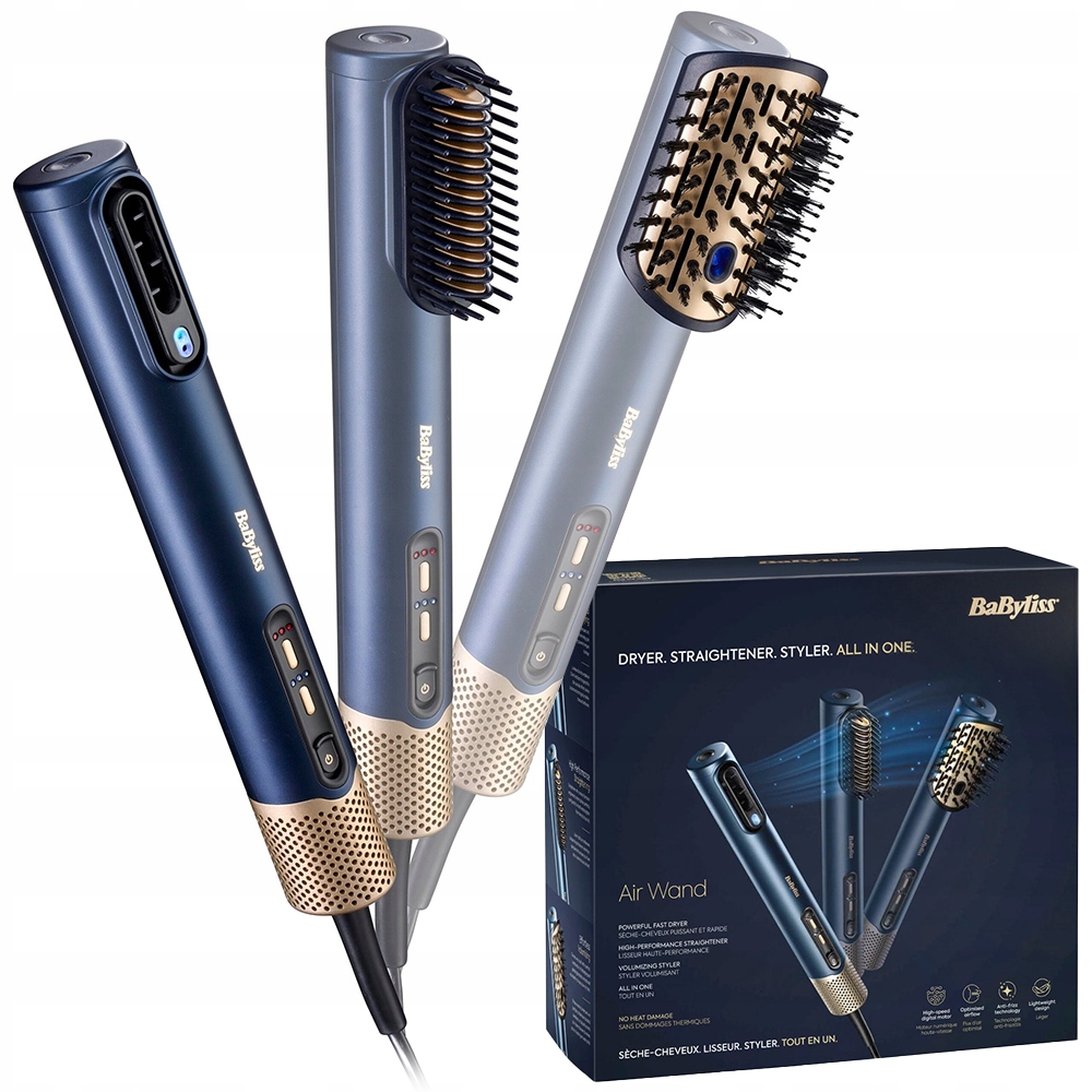 Sušička Na Vlasy Babyliss AS6550 Air Wand 3V1 Sušená, Pridajte Objem