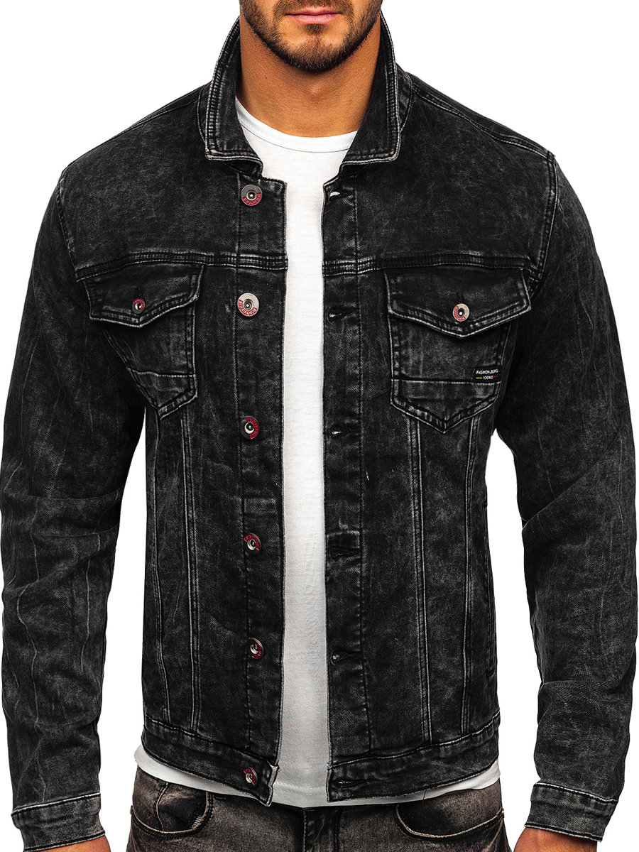 

Kurtka Męska Jeansowa Czarna RC31160W1 DENLEY_4XL