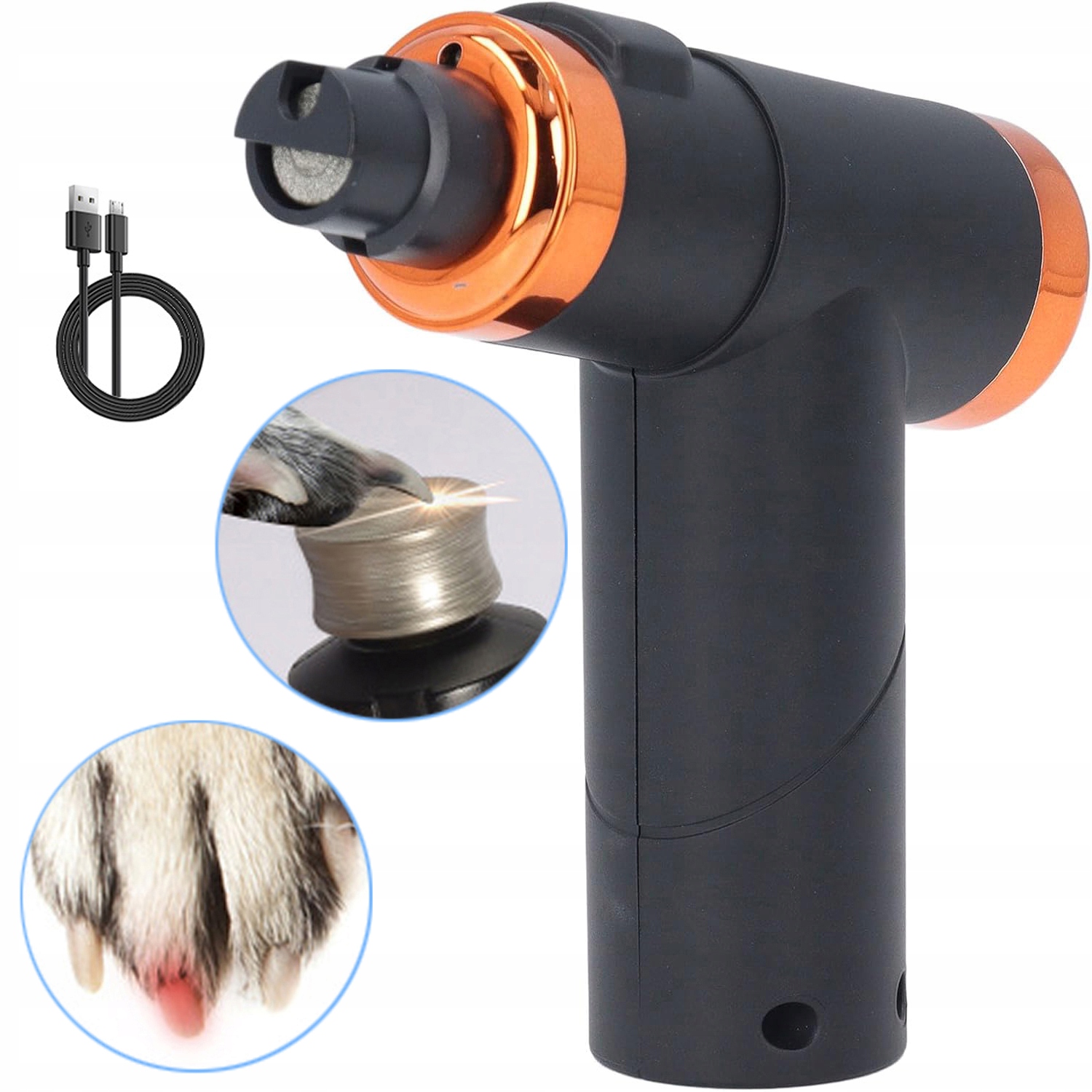 Levně Elektrická Kleštička Na Drápky Pro Psa A Kočku Frézka Bruska Pilník