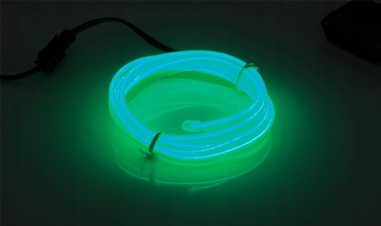 Światłowód EL WIRE LED Taśma Ambient 2M Zielony Numer katalogowy części 5903726636322