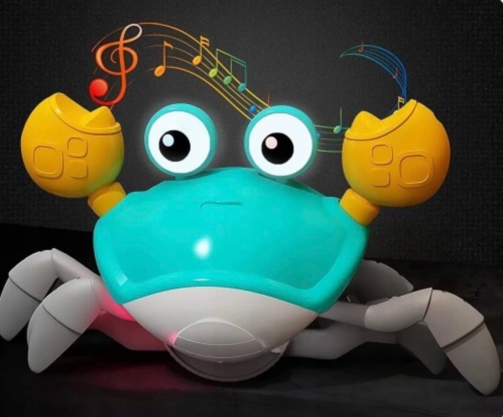 UCIEKAJĄCY PEŁZAJĄCY KRAB CHODZĄCY ZABAWKA INTERAKTYWNA DLA DZIECKA LED XL