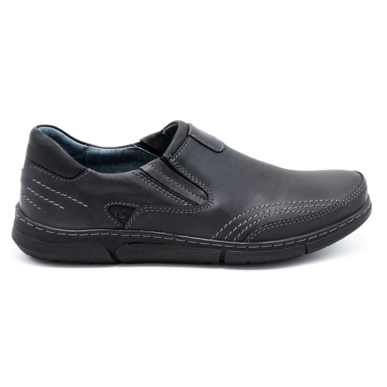 

Buty Męskie Skóra Polskie Slip On J51 Szary 41