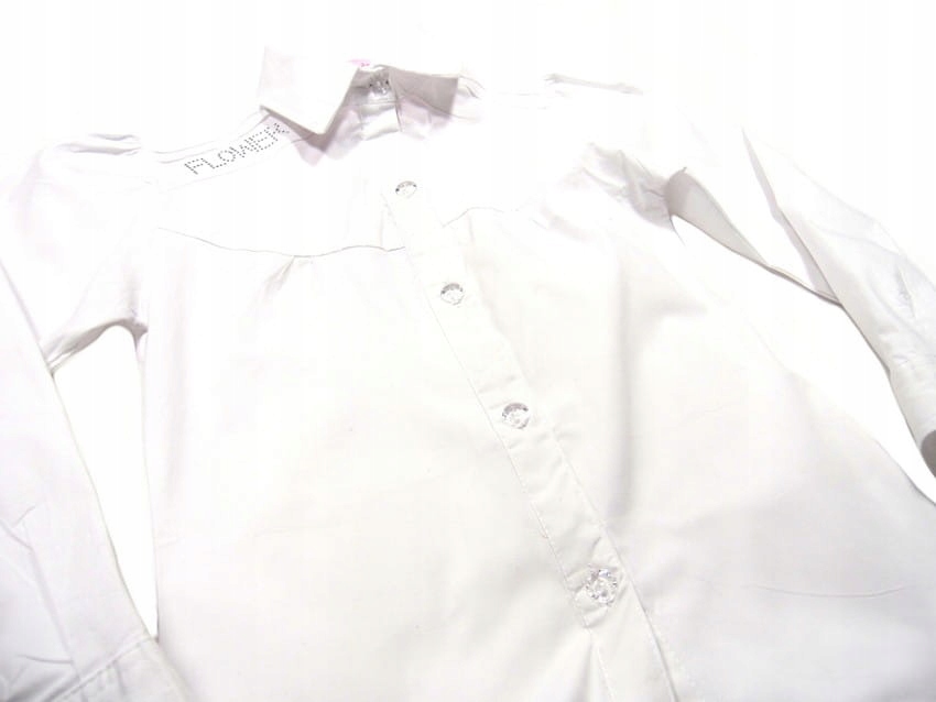 dziewczęca biała koszula 98/104 elastyczna bawełna Marka Inna marka