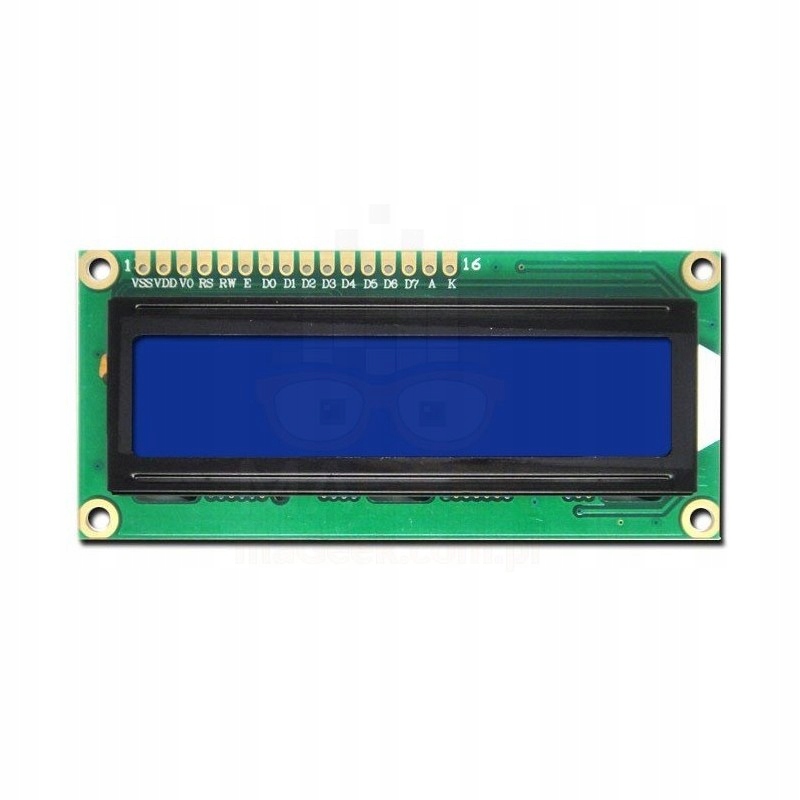 Wyświetlacz LCD 1602 2x16 niebieski HD44780 z pinami do Arduino