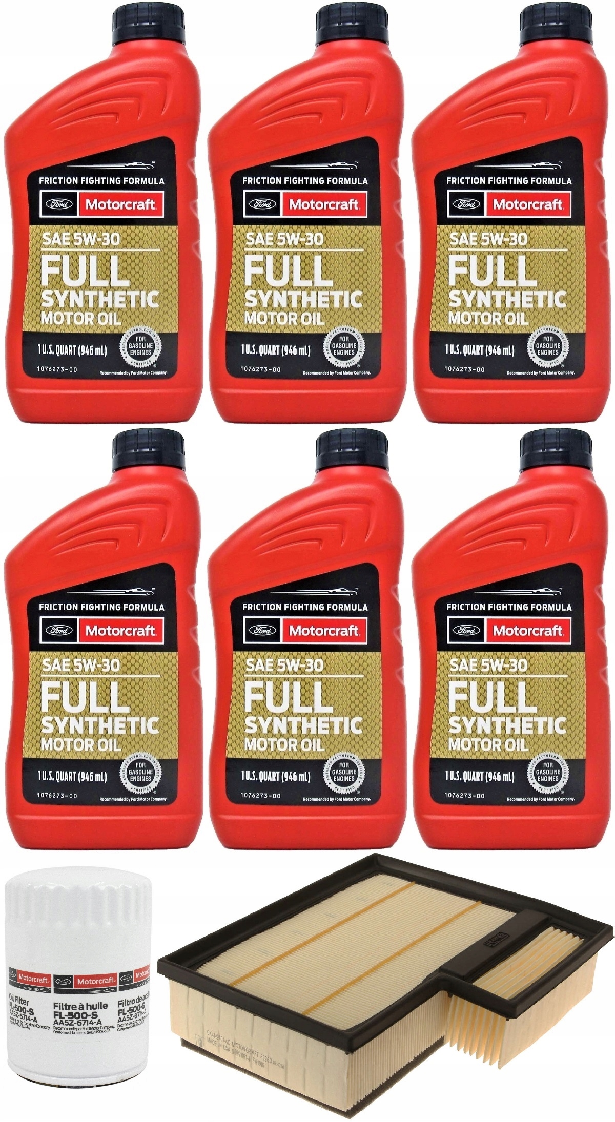 MOTORCRAFT 5W30 + FILTRY FORD TRANSIT 3,5 15-19