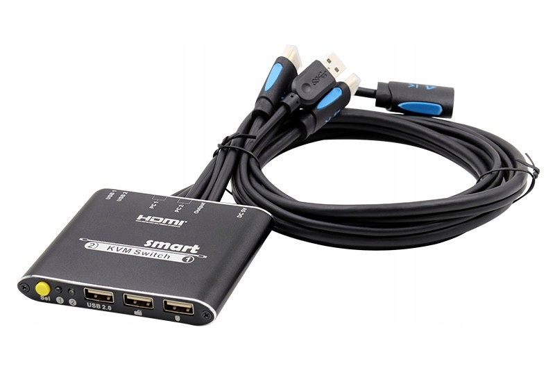 KVM-переключатель HDMI 4K 1080p 3x USB 2.0 10.2 Gbps