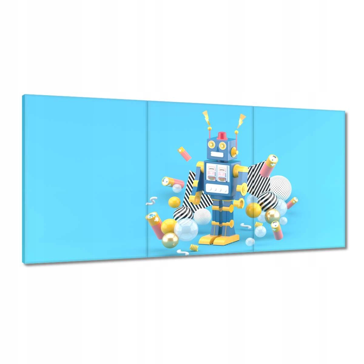Obrazy 180x90 Modrý robot