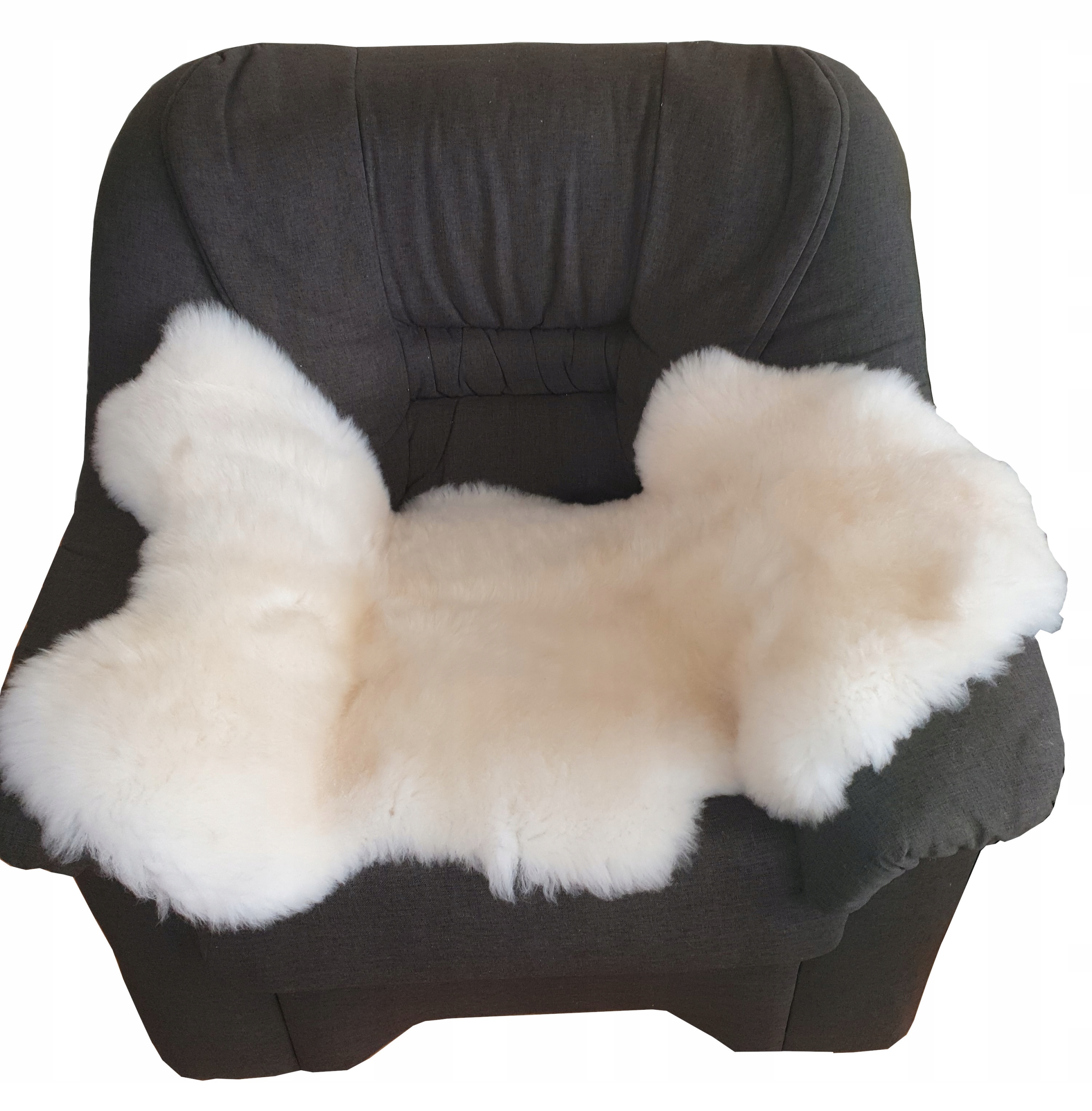 Ovčí kůže – Bílá – Přírodní – L