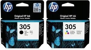 Tusz Hp 305 3YM60AE 3YM61AE Cmyk Oryginał komplet DeskJet Plus 4110 4120
