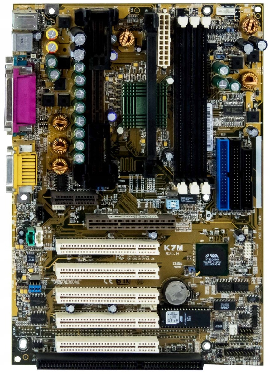 Asus K7M Amd 751 Slot 1 Sdram Isa Pci
