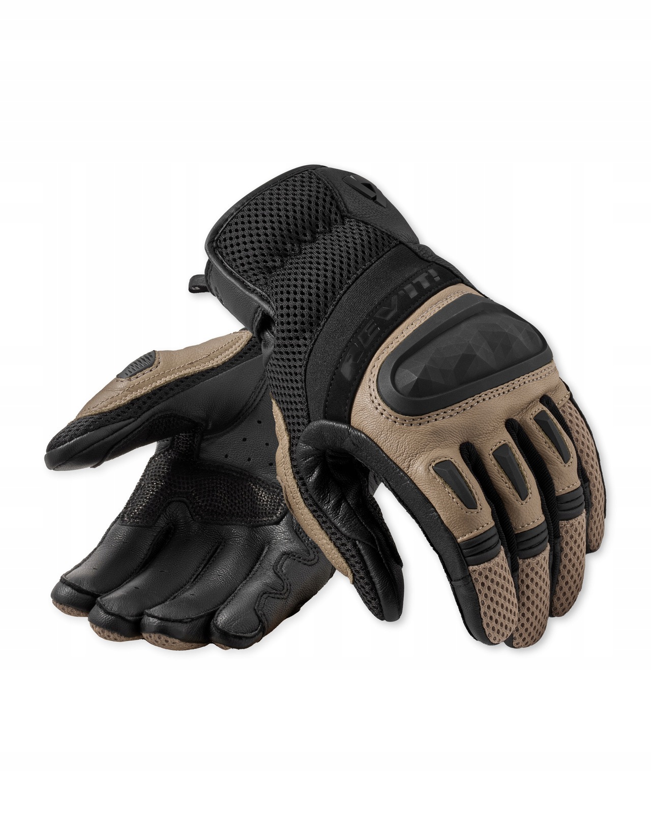 Motocyklové rukavice Rev'it! Dirt 4 Black-Sand veľ.XL