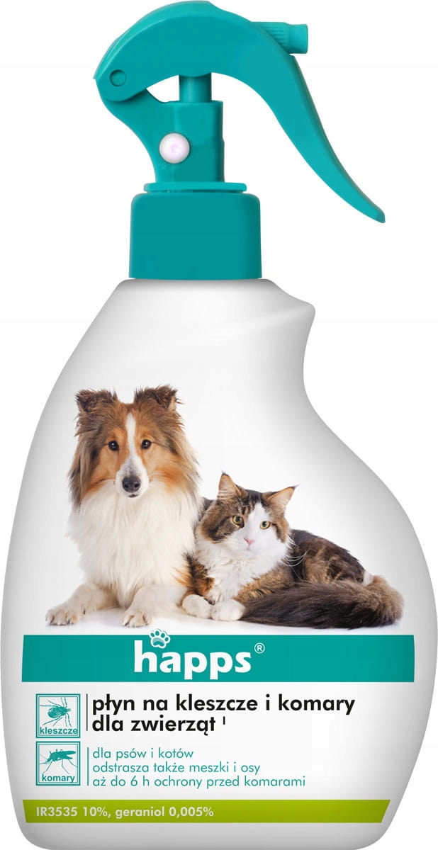 

Happs płyn na kleszcze i komary dla zwierząt 200ml