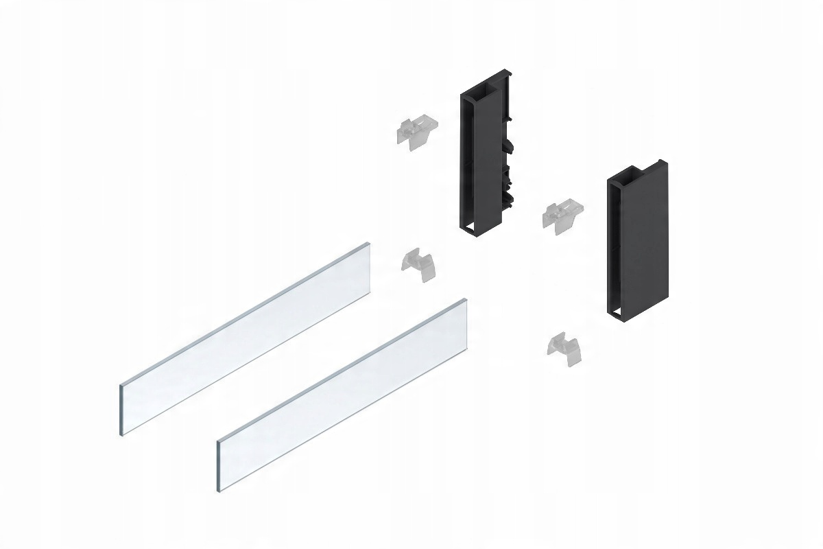 

Blum Z36D0080 czarne szkło Z37R437D komplet