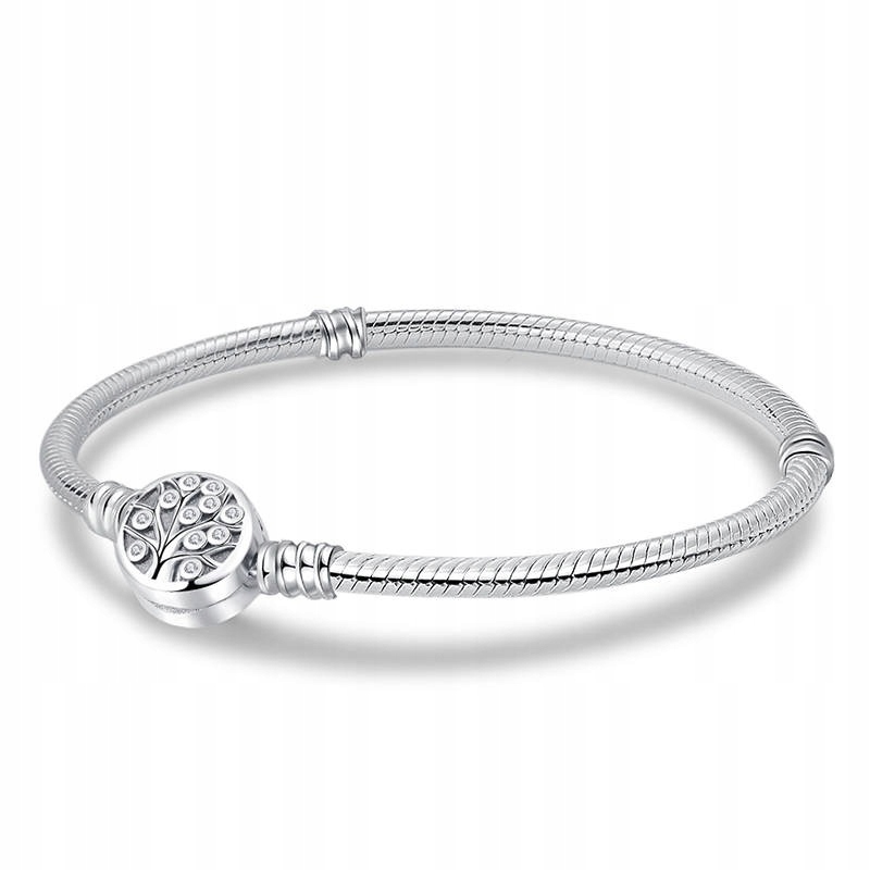 Modulární náramek základna pro Charms Stříbro 925 Strom 21 cm