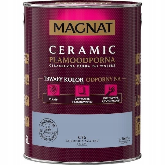 Magnat Ceramic 5L C56 Tajemnica Szafiru ceramik ceramiczna farba do wnętrz