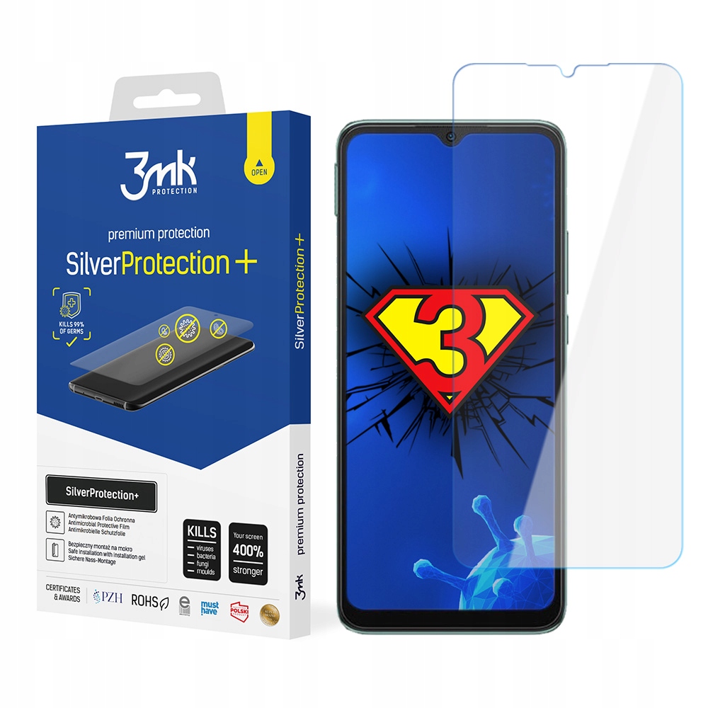 

Folia ochronna na Xiaomi Redmi 10C 3mk Silver+