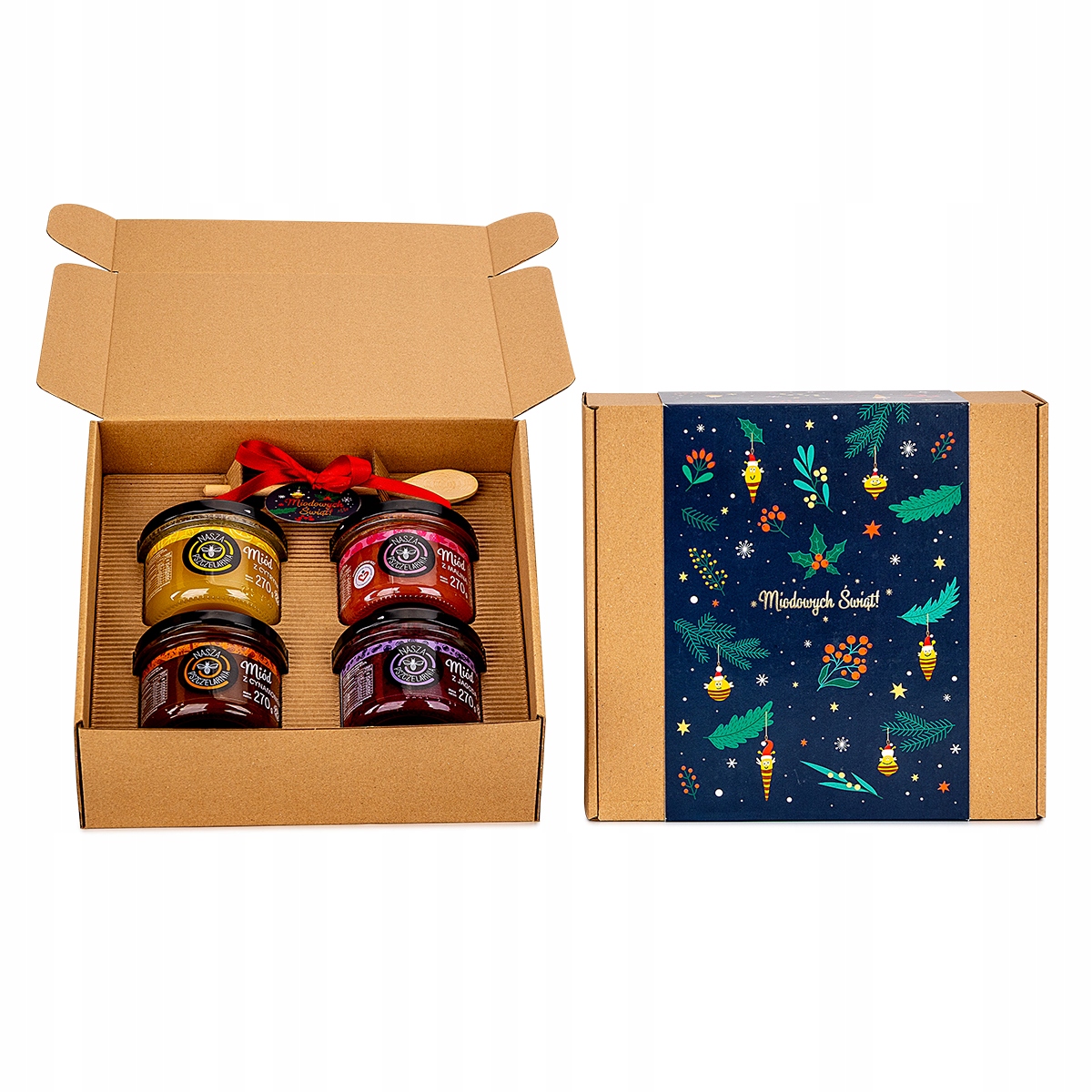 Velká Sada Medů Výborný Med 4x300g Dárek K Vánocům