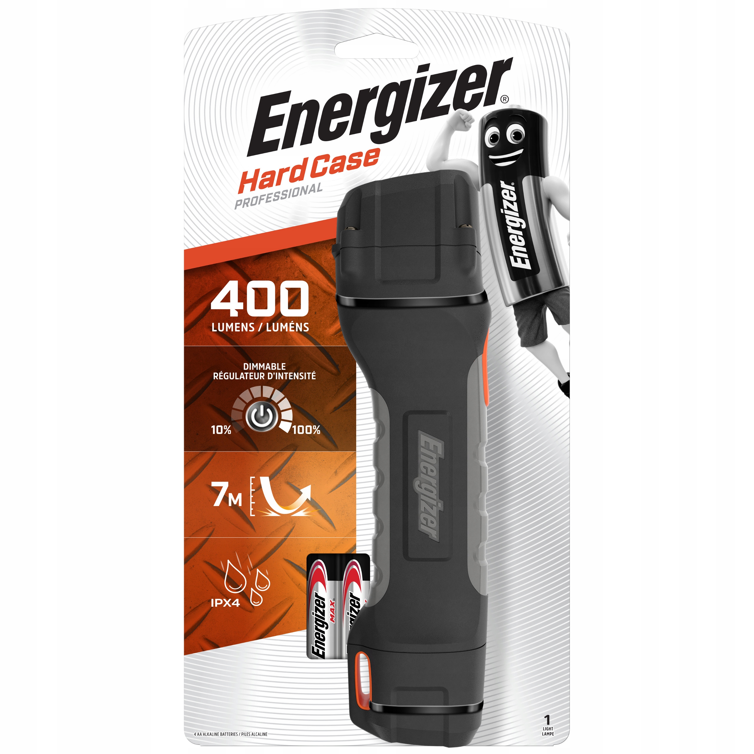 

Latarka Energizer Hardcase Project Plus 4*AA 400lm