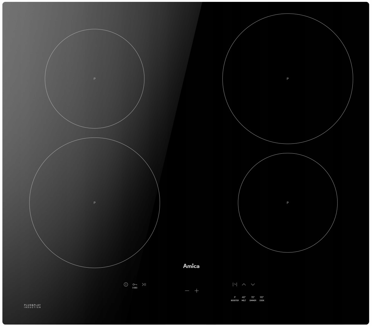 Indukční varná deska Amica PIH6540PHTULN