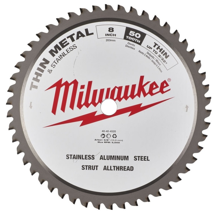 Piła tarczowa do metalu 50Z Milwaukee Csb P M 203x15,87 mm 48404520
