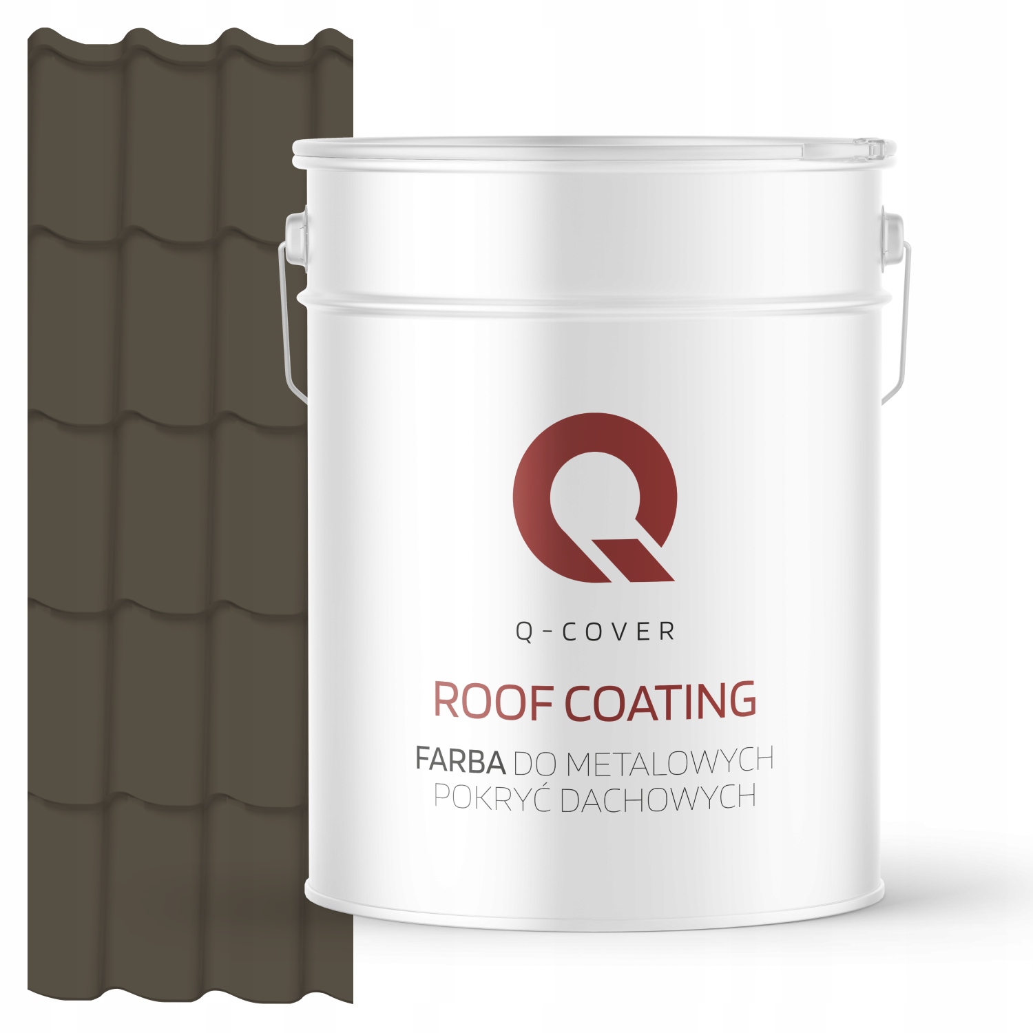 Farba Na Kovové Strechy Z Pozinkovaného Plechu Sivá Hnedá Ral 7013 10 L Matná