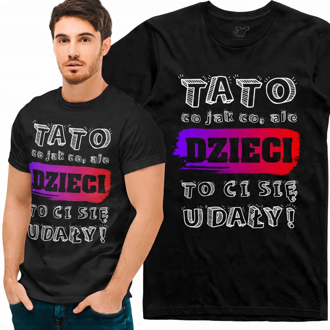 

Koszulka Tato Co Jak Co Dzieci Dzień Ojca Taty XL