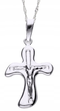 Stříbrný Křížek S Řetízkem Singapur 50 cm