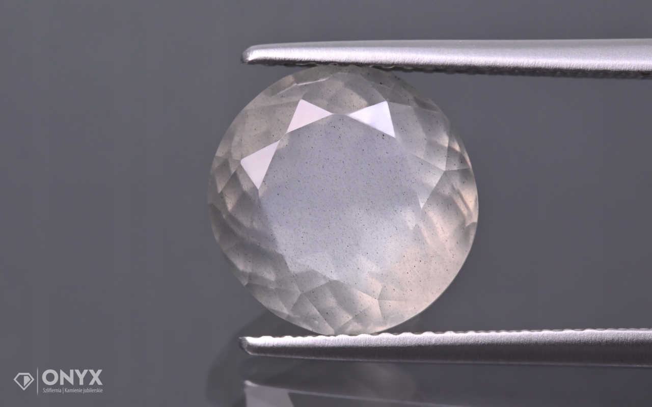 Měsíční kámen A fazetovaný kulatý fi 10,5 mm